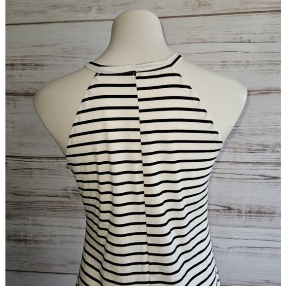 Patpat White And Black Stripe Halter Dress sz Small - Picture 4 of 5